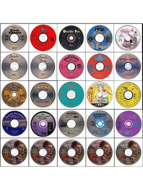 25 Vintage CD-ROM Kids Lot #4 (1996)